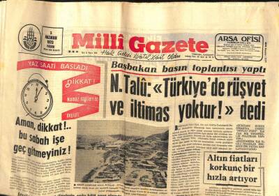 Milli Gazete Gazetesi 3 Haziran 1973 - Kebandaki Arazi Sahipleri Değer Arttırma Davası Açtı GZ98707 - 1