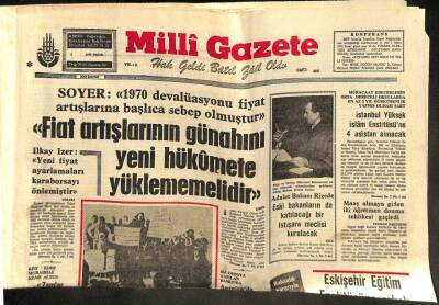 Milli Gazete Gazetesi 3 Mart 1974 - Ereğli Demir-Çelikte Toplu İş Sözleşmesi İmzalandı GZ98736 - 1