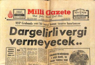 Milli Gazete Gazetesi 31 Mart 1976 - NATOnun Merkezinde Harp Hali Tatbikatı Yapılıyor GZ98748 - 1