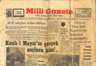 Milli Gazete Gazetesi 4 Mayıs 1977 - Battal Sömürücü Çevrelerin Maskeleri Düşmüştür GZ98746 - 1