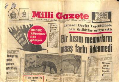 Milli Gazete Gazetesi 6 Mayıs 1973 - İzmirde Pamuklu Mamullere Zam Yapıldı GZ98747 - 1