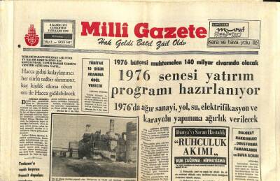 Milli Gazete Gazetesi 8 Kasım 1975 - Trabzona Canlı Hayvan Transit Depoları Yapılıyor GZ98814 - 1