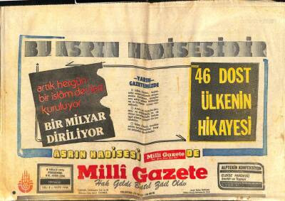 Milli Gazete Gazetesi 8 Nisan 1976 - Karakaya Barajı Yolu İçin 128 Milyon TL Harcanacak GZ98659 - 1