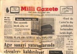 Milli Gazete Gazetesi 9 Kasım 1976 - Yıl Sonuna Kadar 22 Süt Fabrikası Açılacak - Hacı Sayısında Büyük Artış Var GZ160250 - Gökçekoleksiyon
