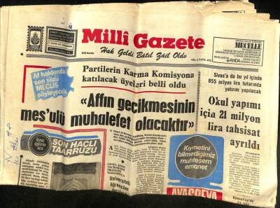 Milli Gazete Gazetesi 9 Mayıs 1974 - Batı Trakyadaki Türklerin Arazileri Gasbediliyor GZ98681 - 1