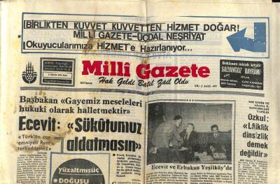 Milli Gazete Gazetesi 9 Nisan 1974 - Tarım Kredilerinin Arttırılması İstendi GZ98816 - 1