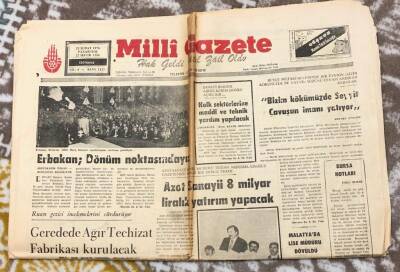 Milli Gazetesi 23 ŞUBAT 1976 - Erbakan Dönüm NoktasındayızGZ8803 - 1