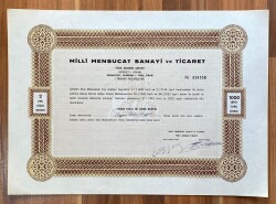 Milli Mensucat Sanayi ve Ticaret Adana 1942 Hisse Senedi (2 Hisse) HSS389 - Gökçekoleksiyon