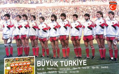 Milli Takım Oyuncu Kadrosu Kartpostal KRT5358 - 1