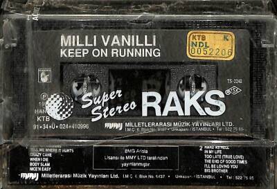 Milli Vanilli - Keep on Running Kaset (İkinci El Kaset) KST19066 - 2
