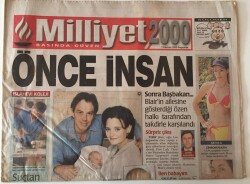 Milliyet 200 Gazetesi - 1 Haziran 2000 - Cimbom Plajda UEFA Şampiyonu Renkler Modaya Damgasını Vurdu - GZ43943 - 2