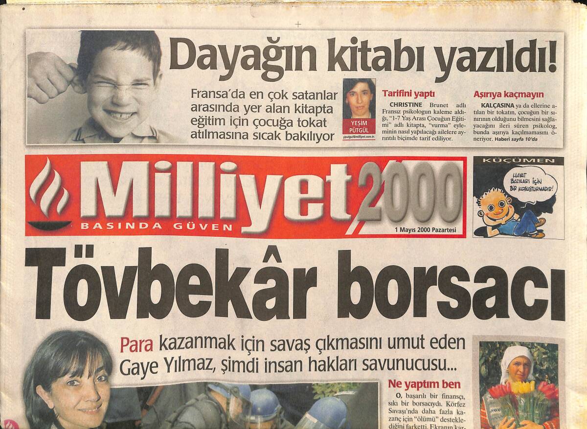 Milliyet 2000 Gazetesi 1 Mayıs 2000 - Hülya Avşar: Kaya Aşık Olursa Gider GZ157413 - 1