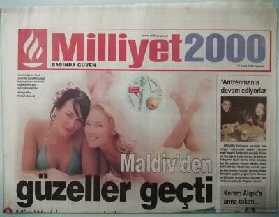Milliyet 2000 Gazetesi 11 Aralık 2000 Keram Alışıka Anne Tokadı -GZ37299 - 1