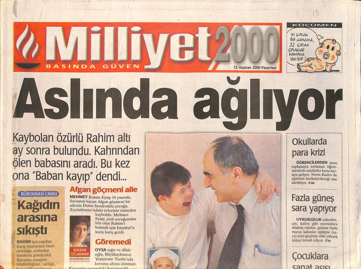 Milliyet 2000 Gazetesi 12 Haziran 2000 - Hülya Koçyiğit'ten Dizi - Nesrin Topkapı İzleyenleri Büyüledi GZ2082 - 1
