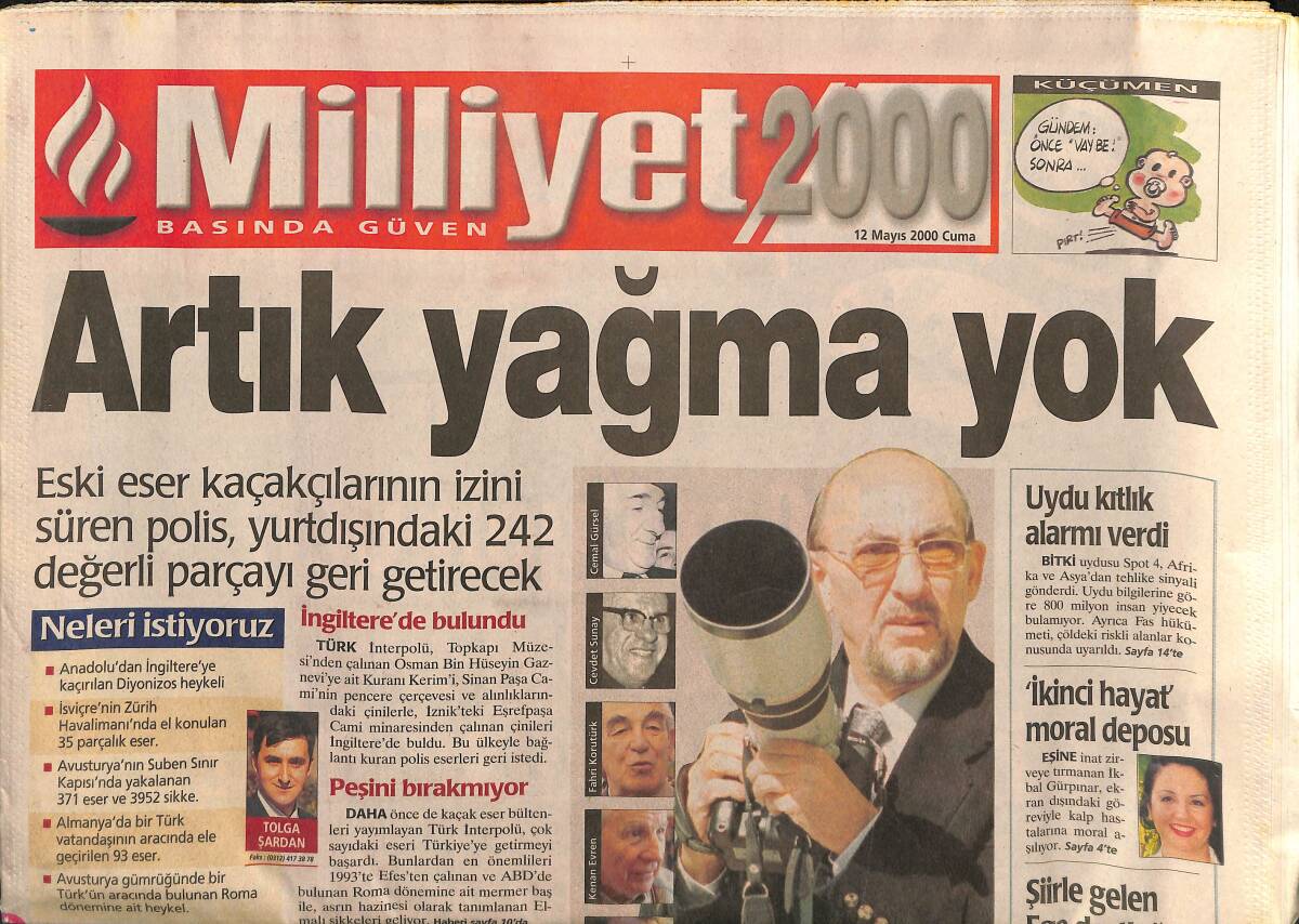 Milliyet 2000 Gazetesi 12 Mayıs 2000 - Seda Sayan Ayıp Etti - Ebru Gündeş'ten İade-i Ziyaret GZ157406 - 1
