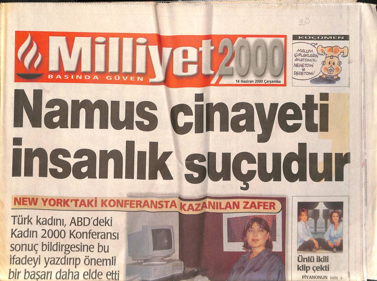 Milliyet 2000 Gazetesi 14 Haziran 2000 - F-16'larımız Almanya'da - İnternet Kraliçesi Jennifer Lopez GZ2439 - 1