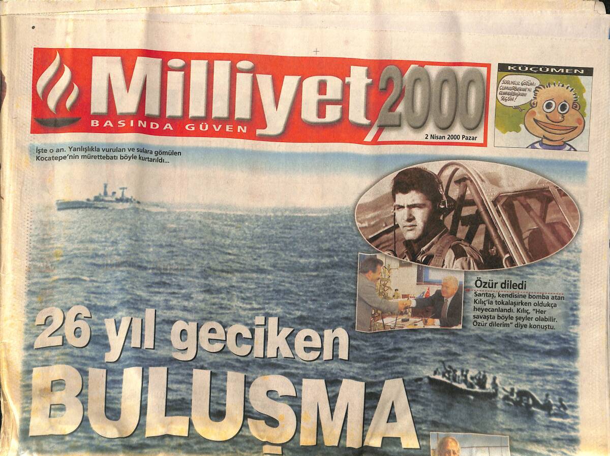 Milliyet 2000 Gazetesi 2 Nisan 2000 - Koç, Osmanlı'yı Paris'e Taşıyor - Milenyum Kraliçesi GZ157416 - 1