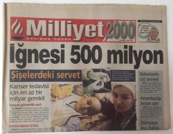 Milliyet 2000 Gazetesi 23 Eylül 2000 - Öldüren Kanser Değil Parasızlık GZ11106 - 2