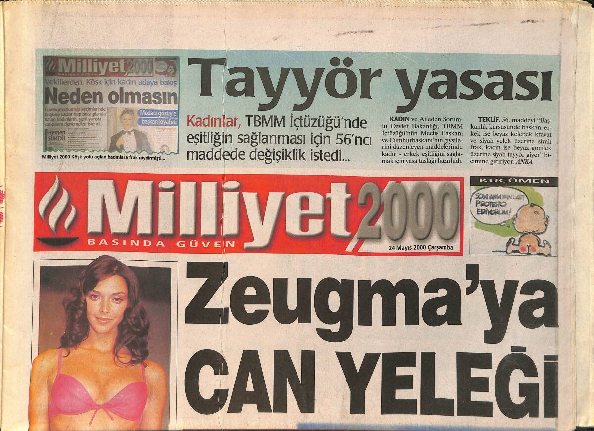 Milliyet 2000 Gazetesi 24 Mayıs 2000 - Edebiyat Dersinden UEFA Kupasına - Memoli'ye Benzemem GZ2578 - 1