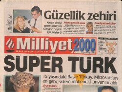 Milliyet 2000 Gazetesi 27 Eylül 2000 - Perihan Savaş Müzikalde Oynayacak - Levent Coşkusu - Çağlar Boyu Madonna GZ3335 - Gökçekoleksiyon