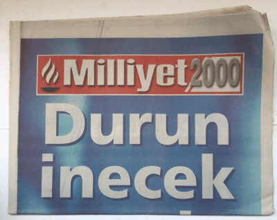 Milliyet 2000 Gazetesi 27 Temmuz 2000 - Yüzümüz Kızardı GZ5599 - 2
