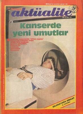MİLLİYET AKTÜALİTE 13 MART 1988 - KANSERDE YENİ UMUTLAR DRG544 - 1