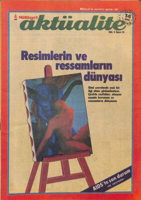 MİLLİYET AKTÜALİTE 14 ŞUBAT 1988 - RESİMLERİN VE RESSAMLARIN DÜNYASI DRG555 - 1