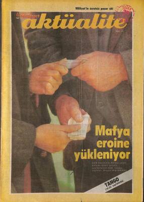 MİLLİYET AKTÜALİTE 29 KASIM 1987 - MAFYA EROİNE YÜKLENİYOR DRG542 - 1