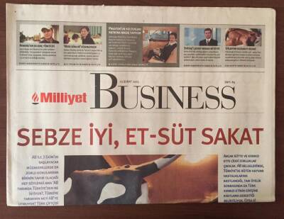 Milliyet Busıness Gazetesi 13 Şubat 2005 - AB Tarımda Türkiyeden Ne İstiyor GZ10170 - 1