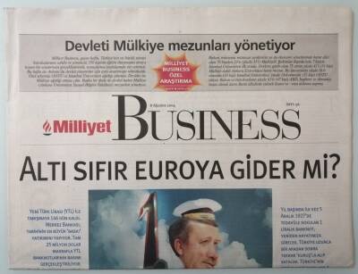 Milliyet Busıness Gazetesi 8 Ağustos 2004 Olimpiyatlarda Tasarımlarda Yarışacak -GZ33473 - 1