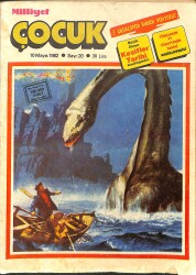 Milliyet Çocuk 10 Mayıs 1982 Sayı: 20 - Red Kit - Tarzan - Bernard Prens NDR97434 - Gökçekoleksiyon