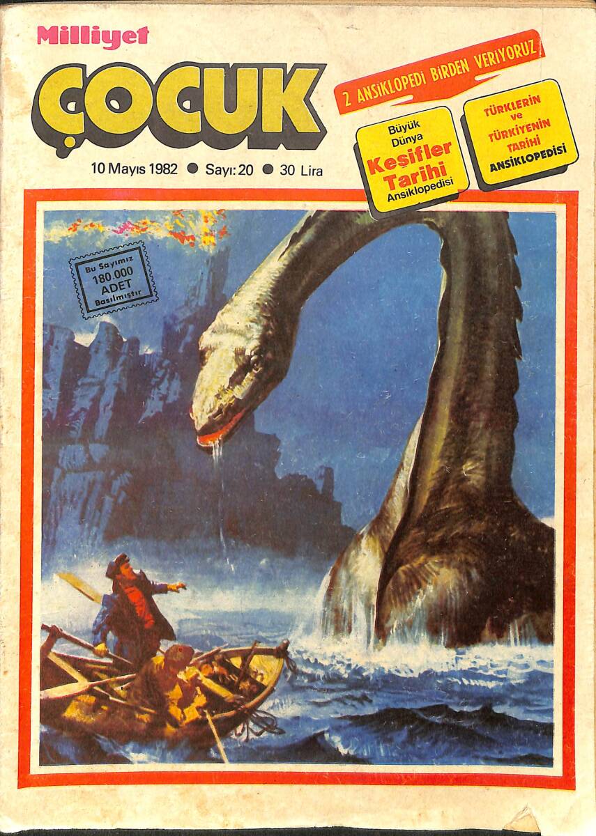 Milliyet Çocuk 10 Mayıs 1982 Sayı: 20 - Red Kit - Tarzan - Bernard Prens NDR97434 - 1