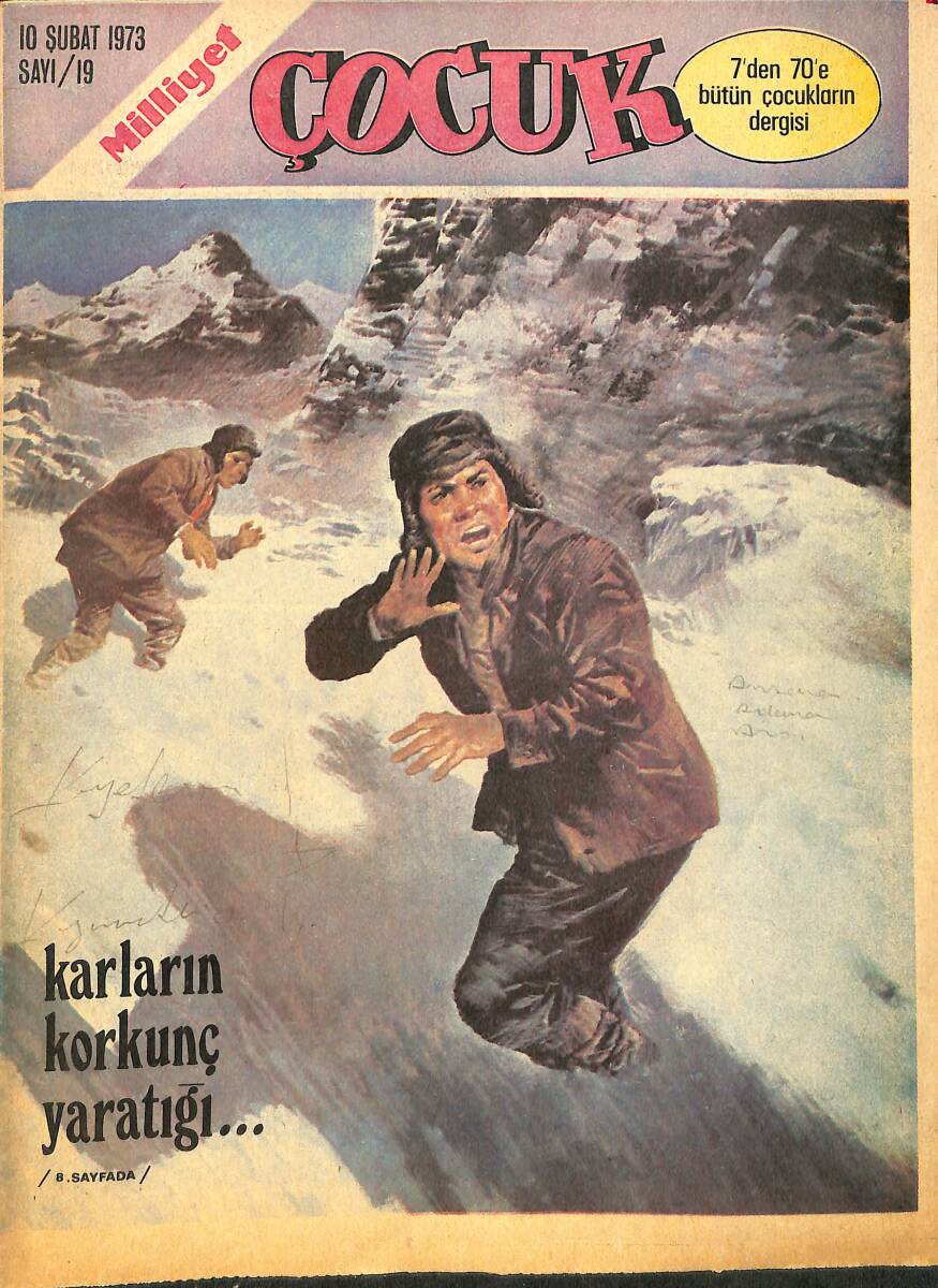 Milliyet Çocuk 10 Şubat 1973 Sayı: 19 - Ten Ten Maceraları - Albay Bum NDR97403 - 1