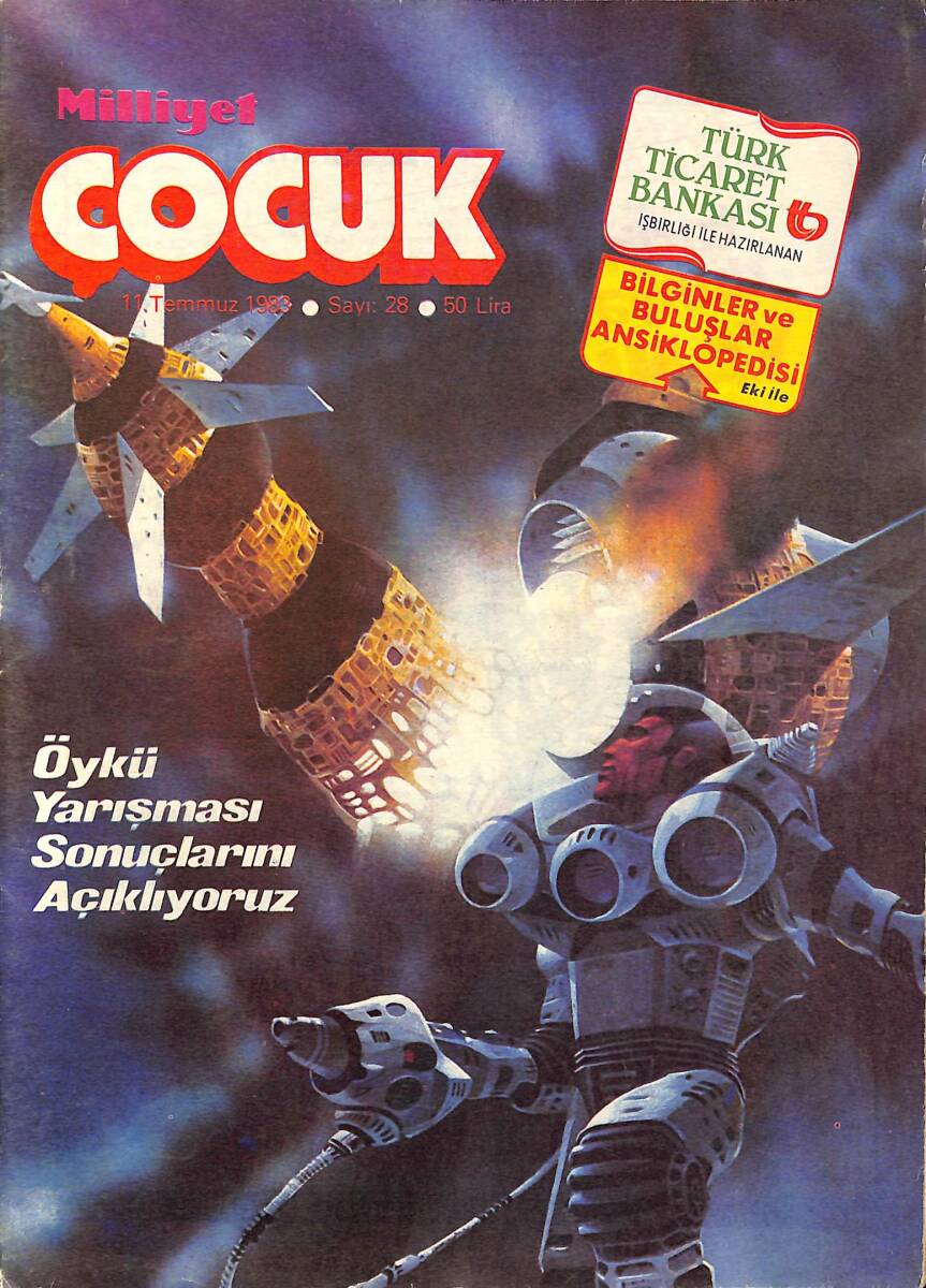 Milliyet Çocuk 11 Temmuz 1983 Sayı: 28 - Red Kit Çöl Kartalı 1 - Mırnav NDR98378 - 1