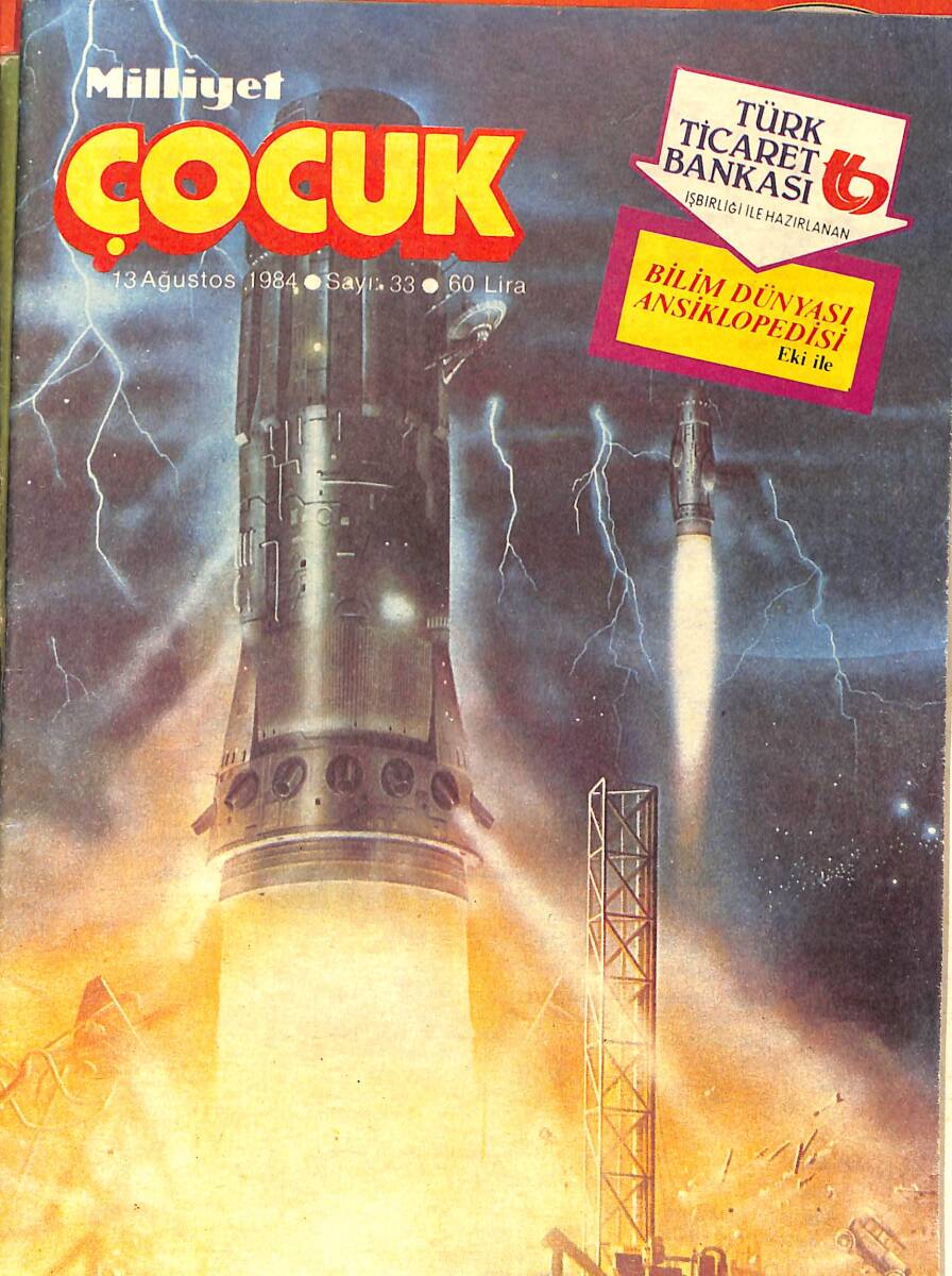 Milliyet Çocuk 13 Ağustos 1984 Sayı: 33 - Kapak: Red Kit - Beşler Çetesi - Kahraman Pilotlar NDR98352 - 1