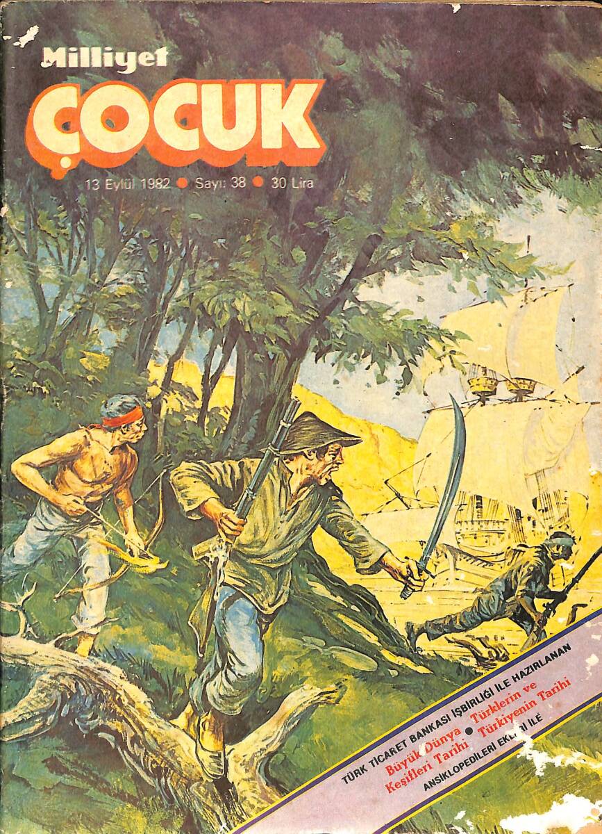 Milliyet Çocuk 13 Eylül 1982 Sayı: 38 - Red Kit - Bernard Prens NDR98845 - 1