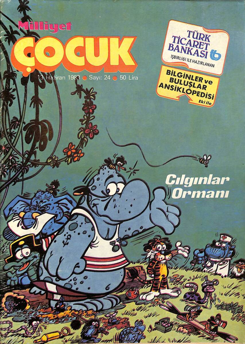 Milliyet Çocuk 13 Haziran 1983 Sayı: 24 - Red Kit Papatya Kasabası 6 NDR98381 - 1