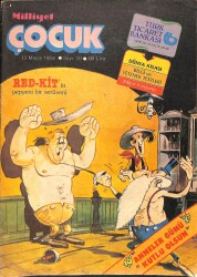 Milliyet Çocuk 13 Mayıs 1985 Sayı: 20 - Red Kit - Şirinler - Buffalo Bill NDR98061 - Gökçekoleksiyon