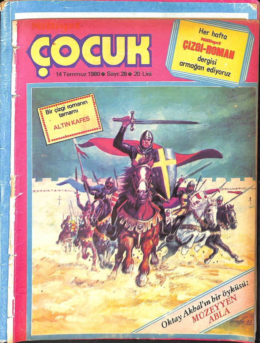Milliyet Çocuk 14 Temmuz 1980 Sayı: 28 - Uzay Çocukları - Çizgi Roman Mevcut Değildir NDR98145 - 1