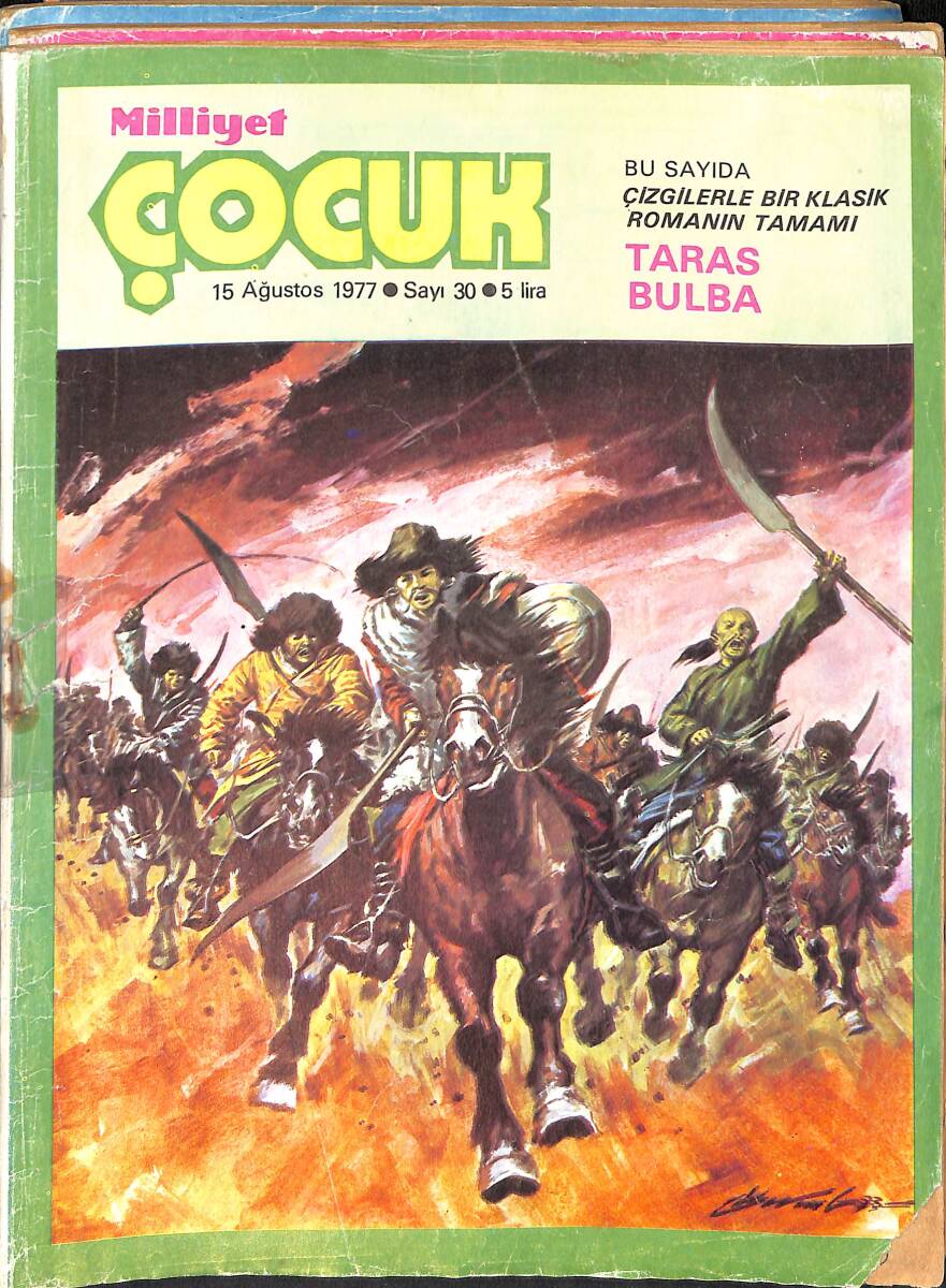 Milliyet Çocuk 15 Ağustos 1977 Sayı: 30 - Uzay Çocukları - Gülşen Girginkoç - Pembe Panter - Deniz Çingeneleri - Çizgi Roman Mevcut Değildir. NDR98139 - 1