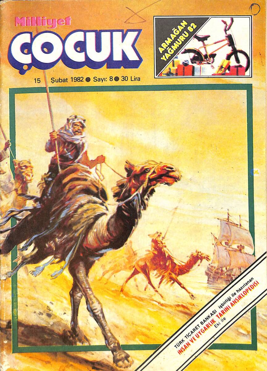 Milliyet Çocuk 15 Şubat 1982 Sayı: 8 - Red Kit - Baytekin - Tarzan - Şimşek Santrafor NDR97424 - 1