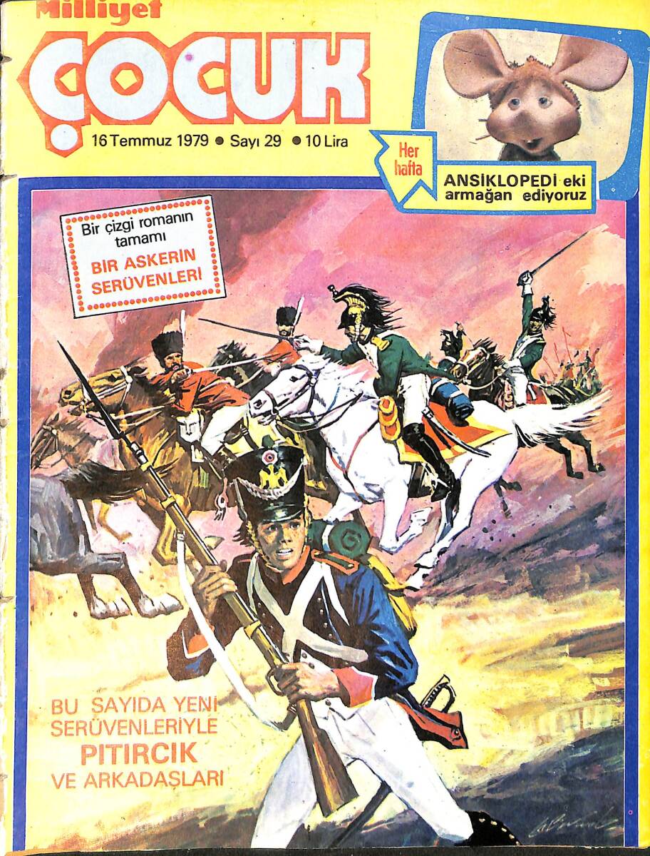 Milliyet Çocuk 16 Temmuz 1979 Sayı: 29 - Uzay Çocukları - Pembe Panter - Halit Kıvanç - Çizgi Roman Mevcut Değildir. NDR97443 - 1