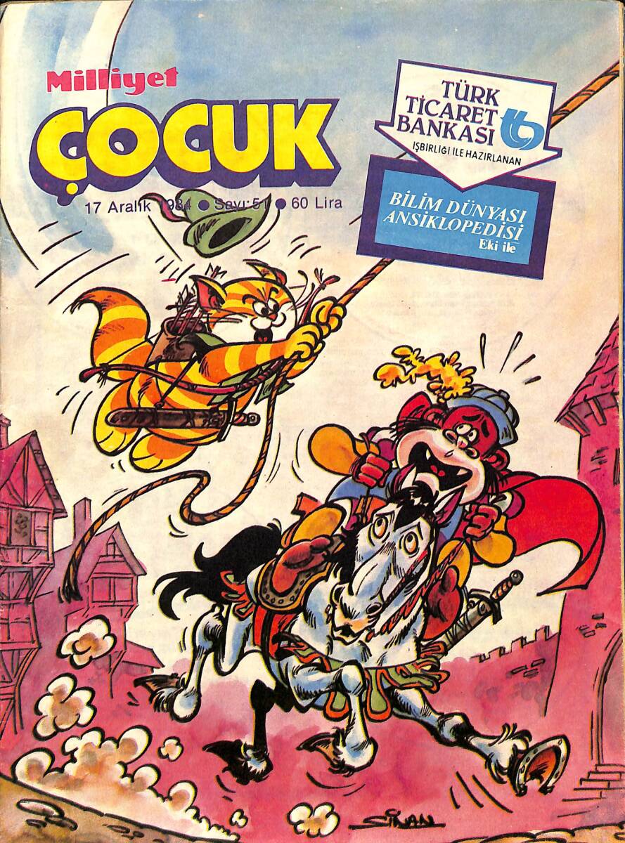 Milliyet Çocuk 17 Aralık 1984 Sayı: 51 - Michael Jackson Poster - Şimşek Santrafor - Red Kit NDR98093 - 1