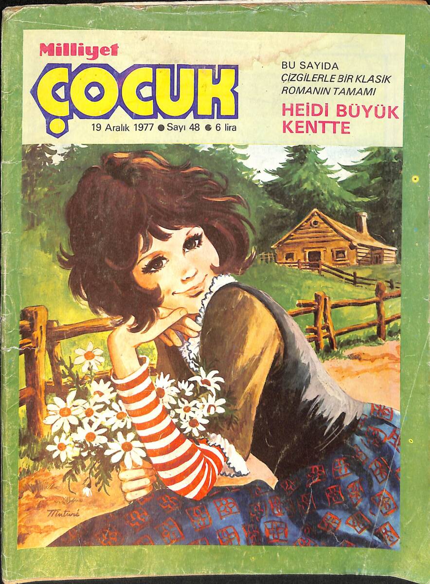 Milliyet Çocuk 19 Aralık 1977 Sayı: 48 - Uzay Çocukları - Pembe Panter - Çizgi Roman 