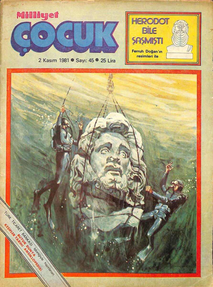 Milliyet Çocuk 2 Kasım 1981 Sayı: 45 - Ecel Yarışçısı - Tarzan - Kırk Ambar NDR97353 - 1