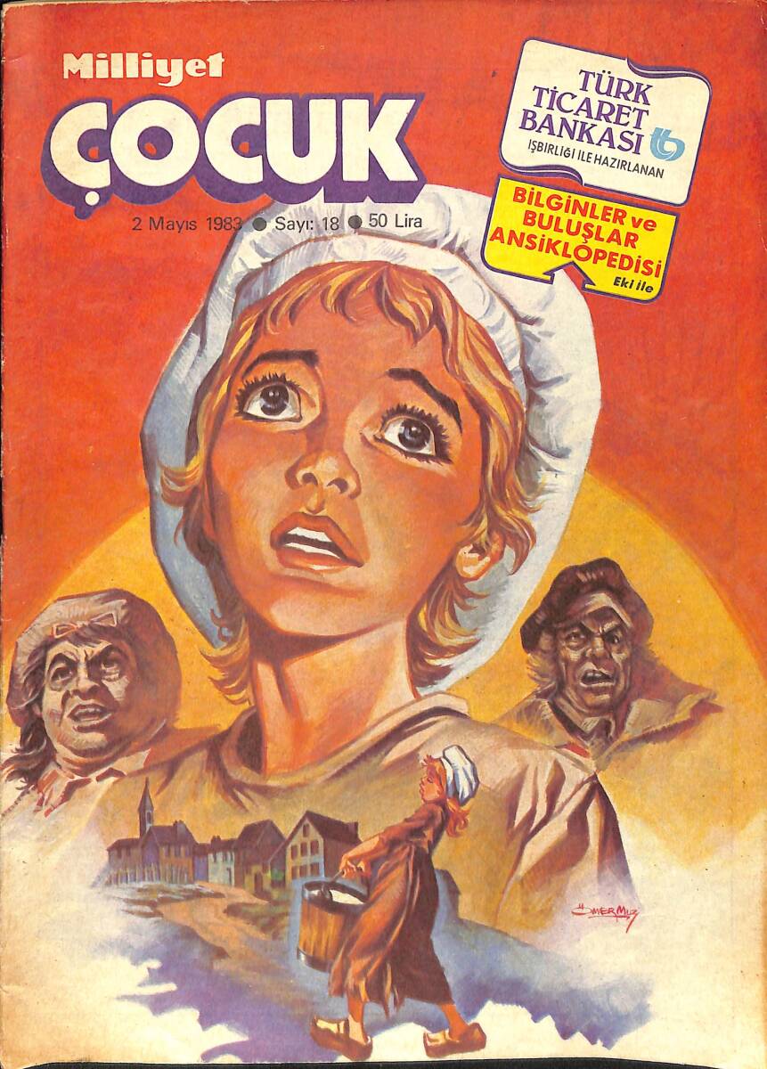 Milliyet Çocuk 2 Mayıs 1983 Sayı: 18 - Beşler Çetesi - Red Kit - Cimcime - Nükhet Duru'nun Yeni Filmi - Gaddar Davut - Çılgınlar Ormanı NDR98205 - 1