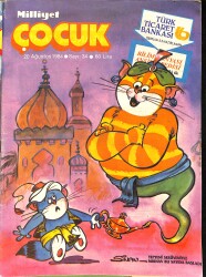 Milliyet Çocuk 20 Ağustos 1984 Sayı: 34 - Beşler Çetesi - Red Kit - Mırnav - Afacanlar NDR98353 - Gökçekoleksiyon