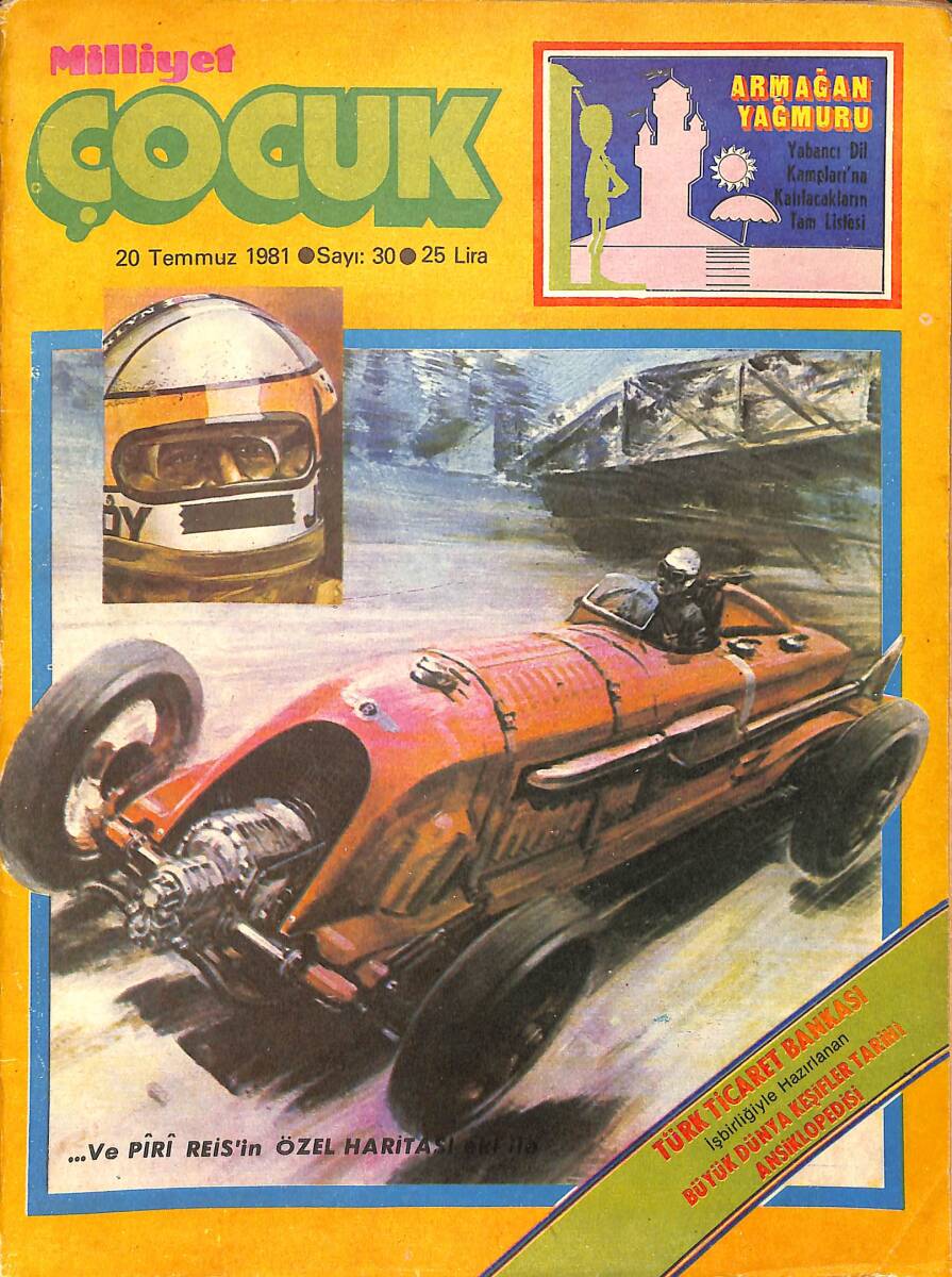 Milliyet Çocuk 20 Temmuz 1981 Sayı: 30 - Gümüş Örümcek - Tarzan - Bir Uçak Kaçırıldı - Demir Yumruklu Adam - Doktor Cüneyt Arkın NDR98062 - 1