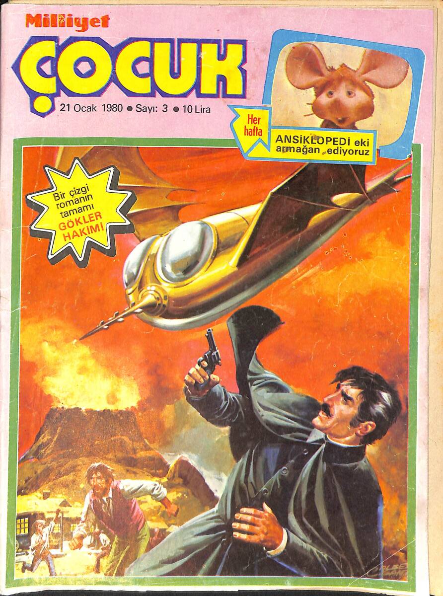 Milliyet Çocuk 21 Ocak 1980 Sayı: 3 - Temel Reis - Çizgi Roman 