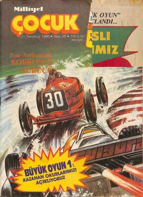 MİLLİYET ÇOCUK -21 TEMMUZ 1986 - SAYI29-RED KİT BELALI KERVAN, ŞİRİN TUZAĞI, KORKUSUZ SÜRÜCÜ, KAPTAN COUSTEAU NDR76083 - 1